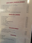 The Golden Dragon menu