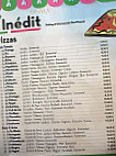 L'inédit menu