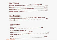 La Luciole menu