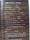 Grouse Valley Grill menu