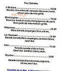 L'océane menu