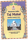 Taj Mahal menu