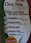 Chez Saly menu