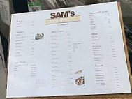 Sam's menu