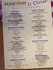 Glasshouse Diner menu