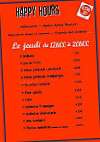 Le Bistro 287 menu