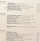 Les Fonderies menu