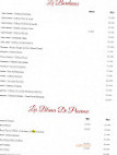 Le Grand Balcon menu