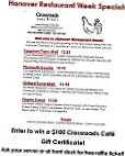 Crossroads Cafe Deli menu