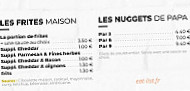 Les Burgers De Papa menu