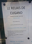 Le relais de cugand menu