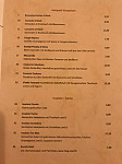 Villa Romantica menu