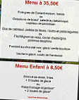 Le Vinci menu