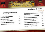 Bistrot de Flandre menu