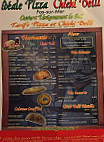 Idéale Pizza menu