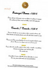 Le Clos D'Amboise menu