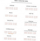 Le Hittite Kebab menu