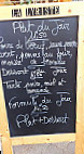 La Lyriste menu