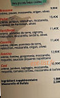 Mia Pizza menu