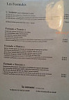 La Terrasse du Champ de Mars menu