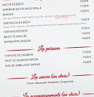 Brasserie De La Place menu