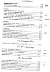 Le Marronnier menu