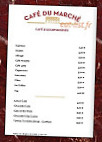 Café Du Marché menu