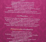 Le Barococo menu