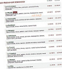 Le Kiosque à Pizzas menu