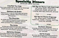 Hill Top Inn menu