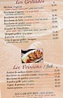 La Table Marocaine menu