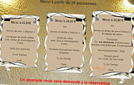 Les 2 Caves menu