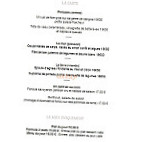 Le Ciselin menu