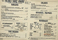 HoBistro menu