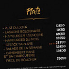 La Faïencerie menu