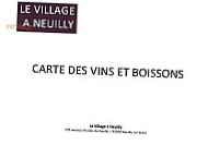 Le Village A Neuilly menu