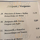 La Grotta menu