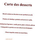 Le Colombier menu