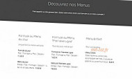 Le Première Ligne menu