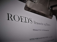 Roeds Brasserie menu