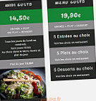 Brasserie Gusto menu