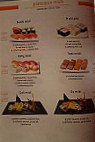 Sushi Go menu