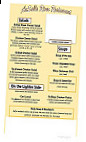 Ellie's 12 Tables menu