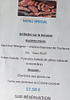 Le Café De Paris menu