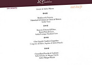 Les Caudalies menu