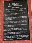 Red Bench Bakery menu