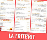 La Frite'rit menu