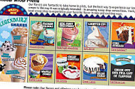 Ben Jerry's menu