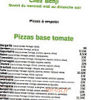 Chez Benji menu