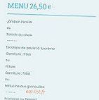 L'embarcadère menu